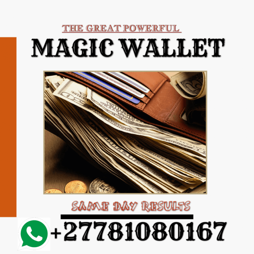 Same day results magic wallet to bring money every day